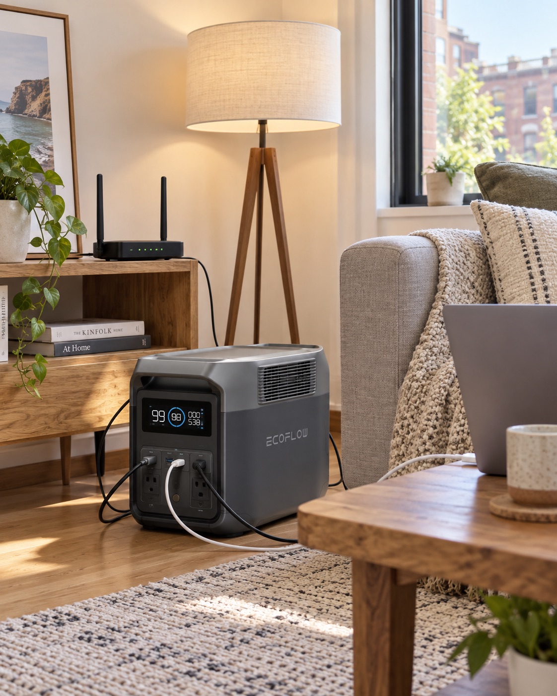 EcoFlow DELTA 3 Classic в домашнем интерьере