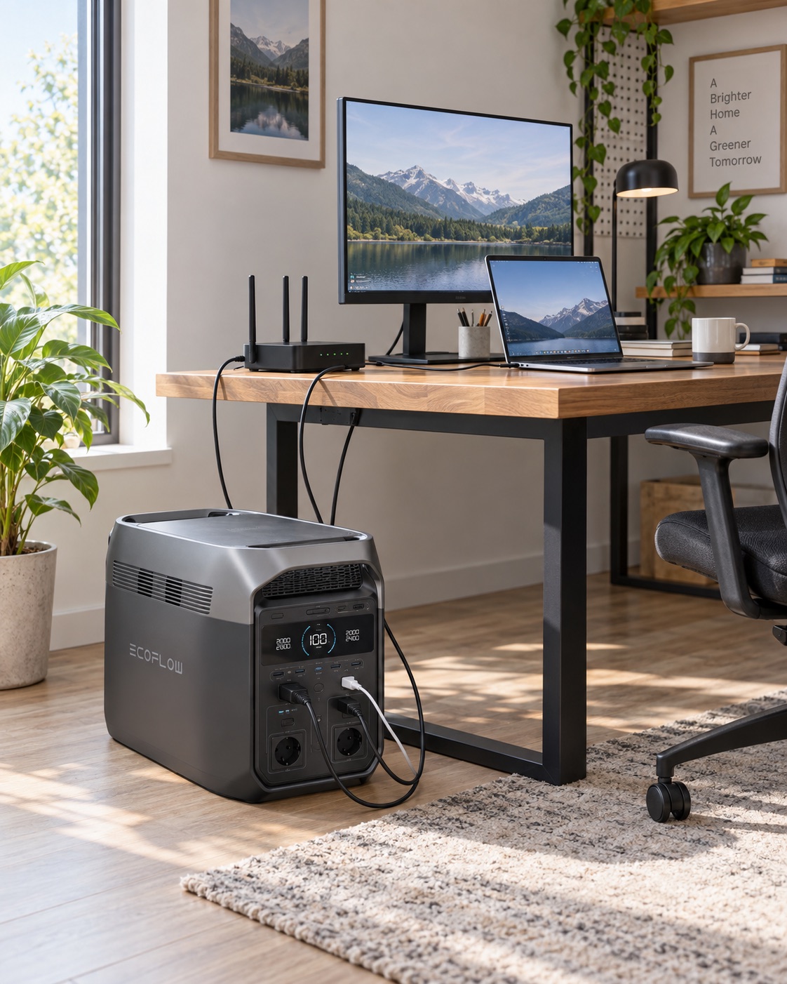 EcoFlow DELTA 3 Max Plus EU — на рабочем месте