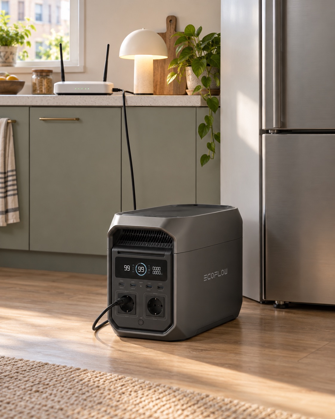 EcoFlow DELTA 3 Max EU в домашнем интерьере