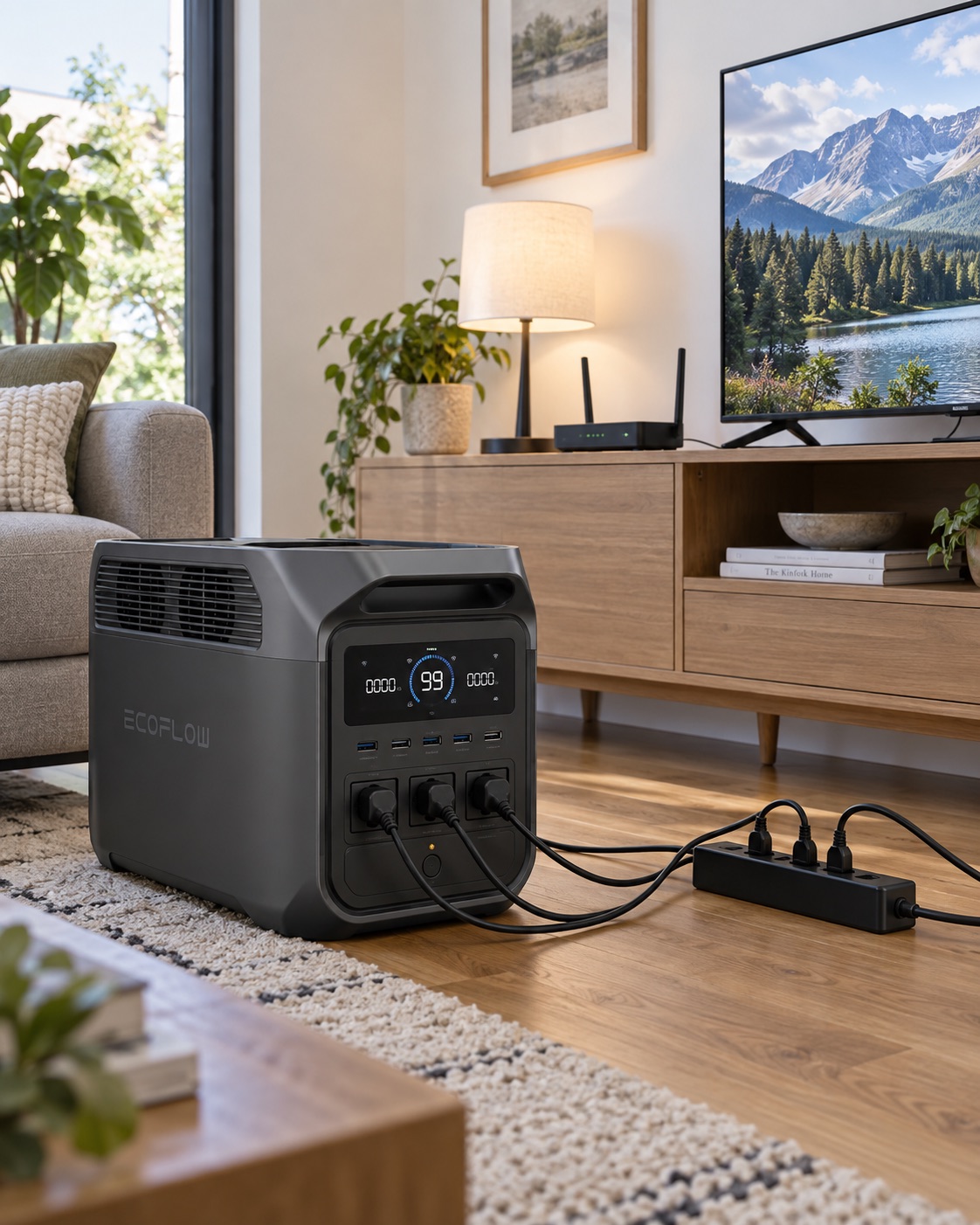 EcoFlow DELTA 3 Max EU — в жилой комнате