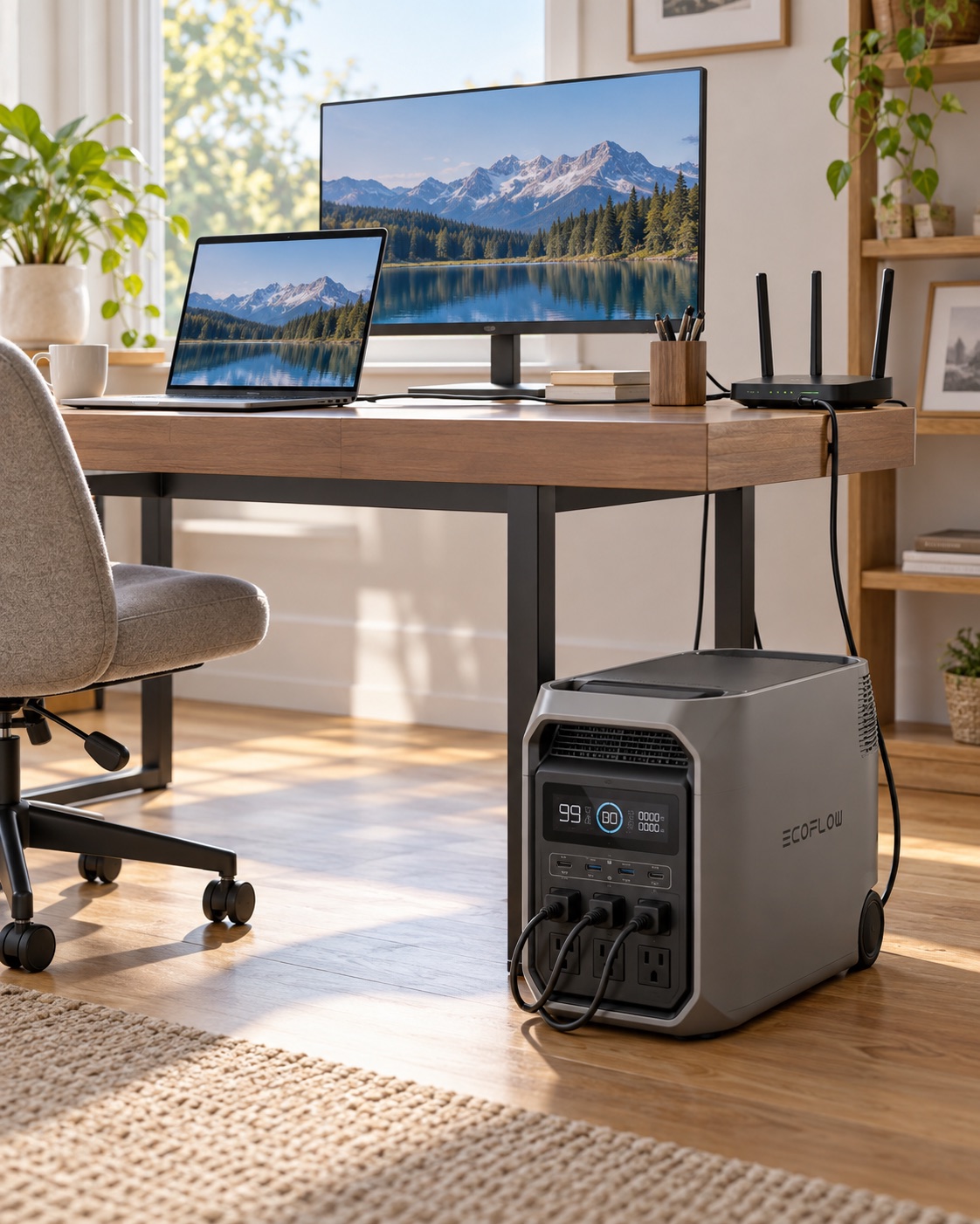 EcoFlow DELTA 3 Plus — на рабочем месте
