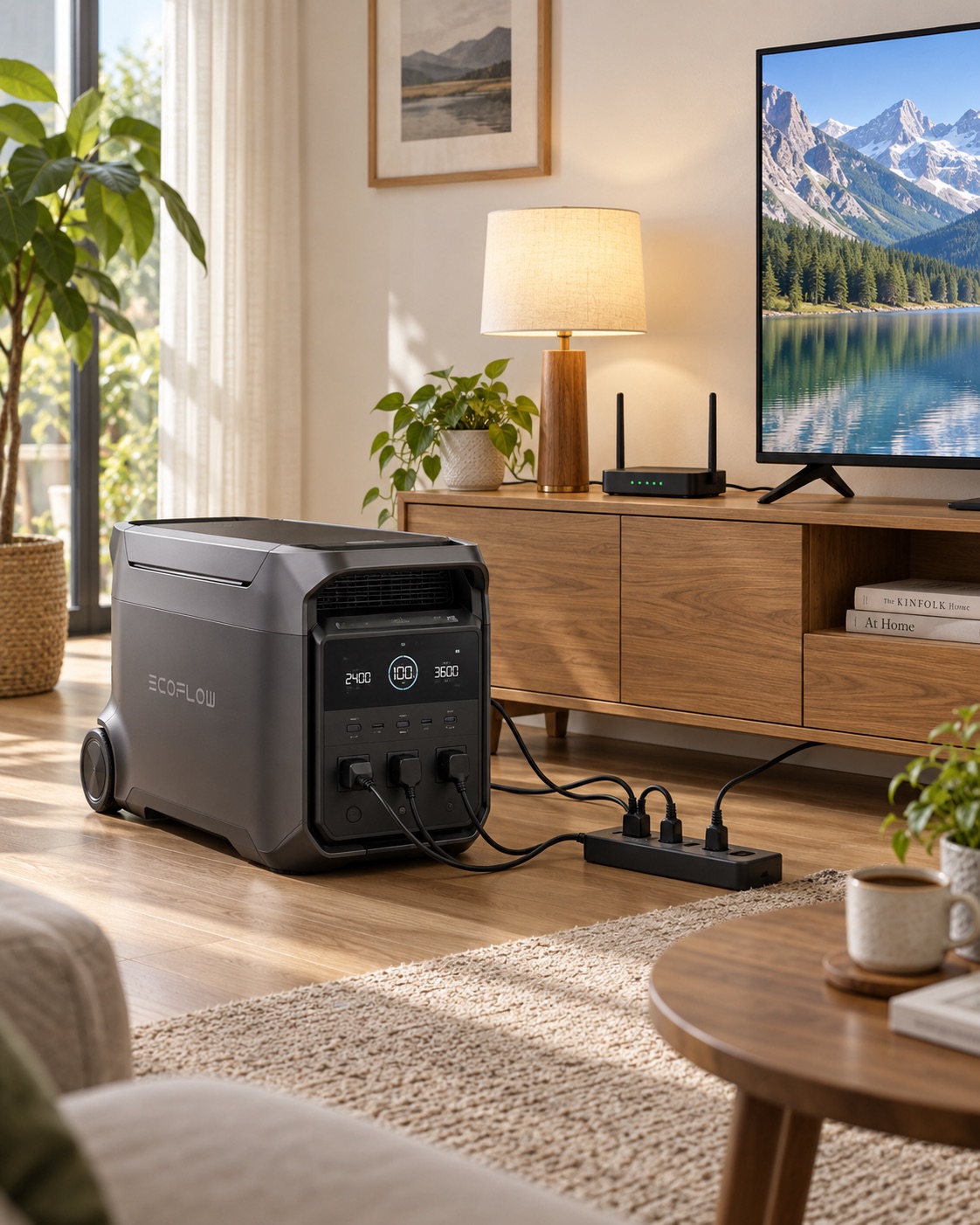 EcoFlow DELTA 3 Ultra Plus EU — в жилой комнате