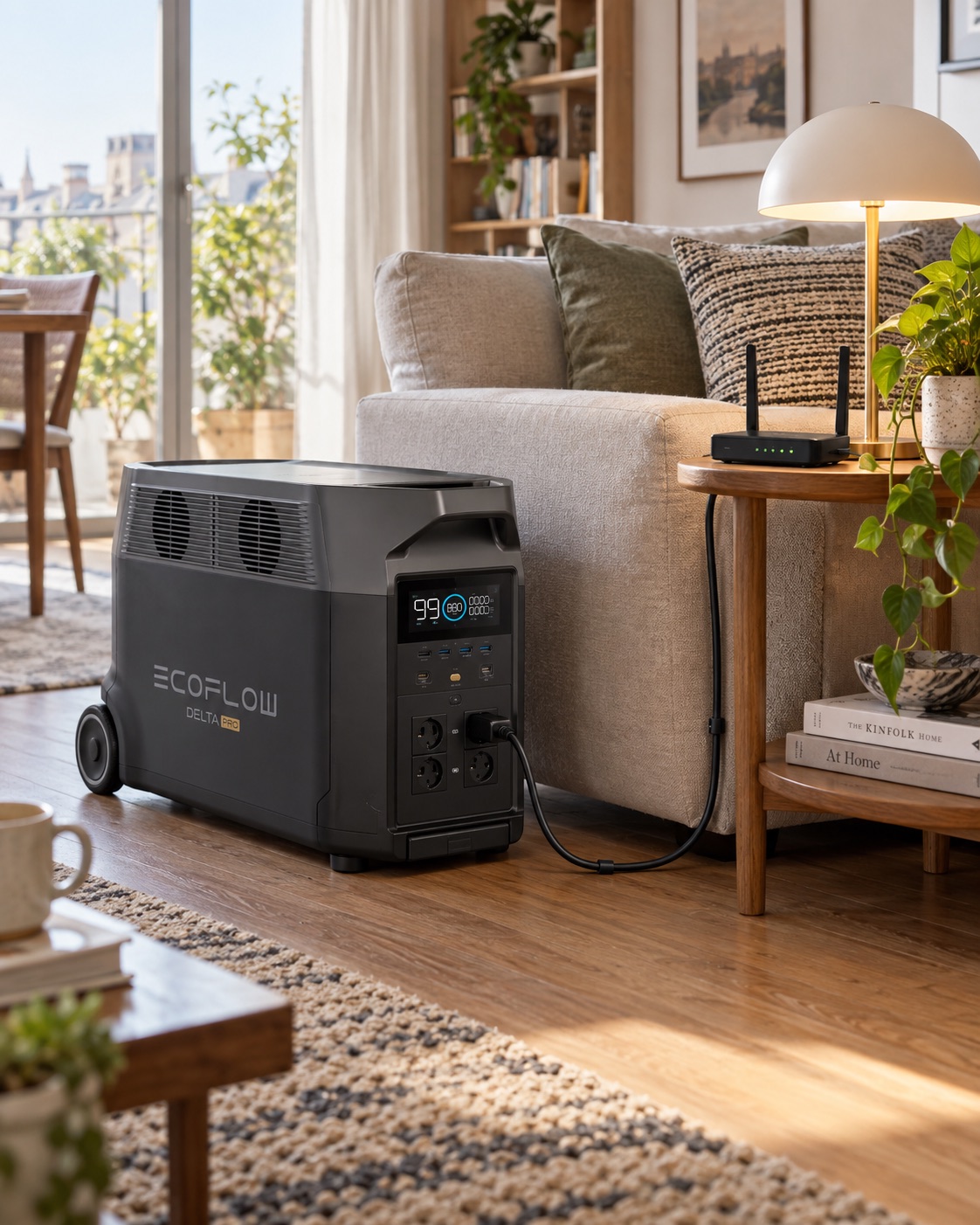 EcoFlow DELTA Pro EU в домашнем интерьере
