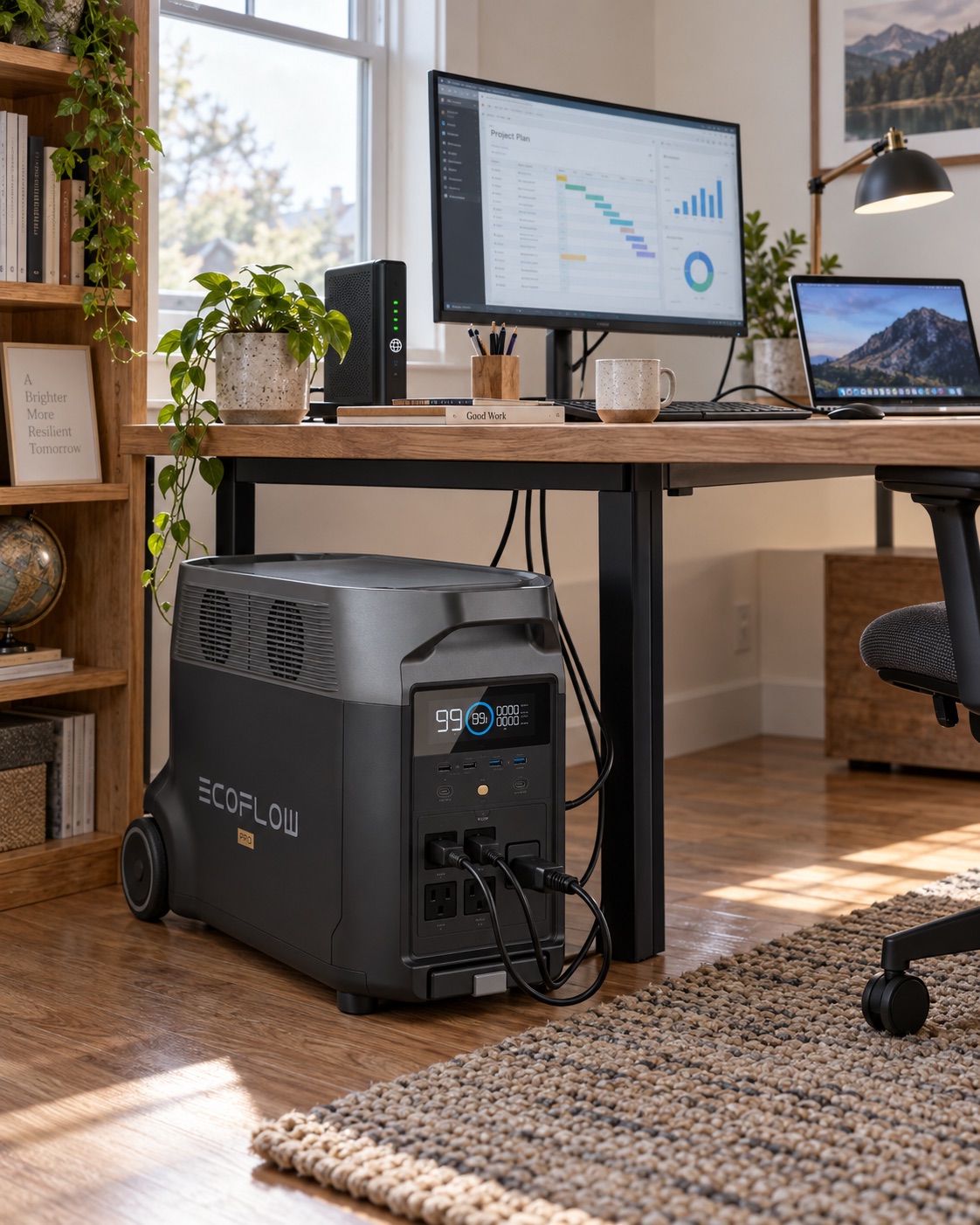 EcoFlow DELTA Pro — на рабочем месте